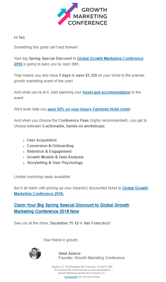 Lead Generation Email Example